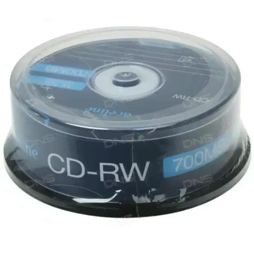 Диск Aceline CD-RW 700 Mb Cake Box 25 шт. 1x-10x-0
