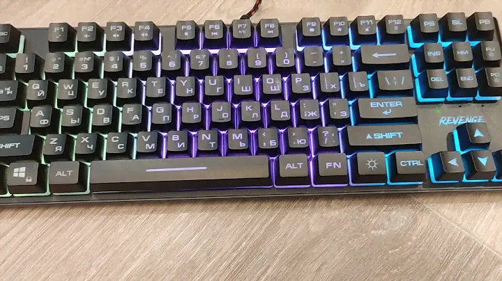 Демонстрация подсветки клавиатуры Aceline GS Revenge Combo