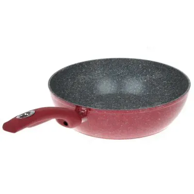 Новая Сковорода глубокая Aceline Ruby ADI-2801 красный 28см, индукция Уценка-0