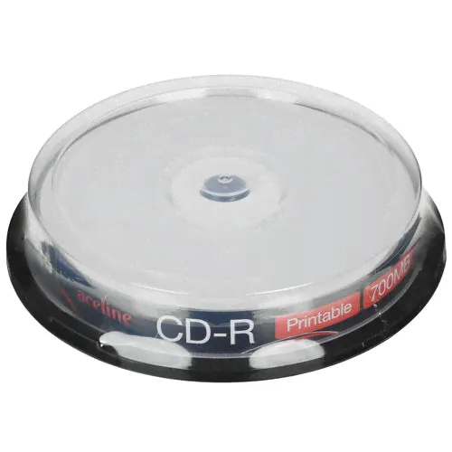 CD-диск Aceline CD-R, 0.7 ГБ, Cake Box, 52x, 10 шт