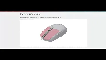 Мышка проводная Aceline CM-906BU - тест кнопок мыши